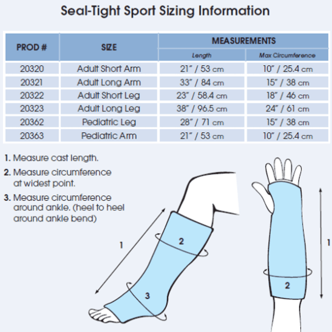 Huvudbild Duschskydd Seal-tight Sport, Barn, arm, ben